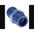 Aeroquip -6 AN Male To 5/8 Inch - 18 Inch, Anodized, Blue, Aluminum FCM2108